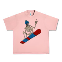 Salmon skeleton snowboard Urban Heavy Tee - FaDigitalArtStudio