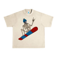 Sandshell skeleton snowboard Urban Heavy Tee - FaDigitalArtStudio