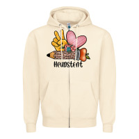 Peace Love Headstent Zipper Hoodie | Teevron