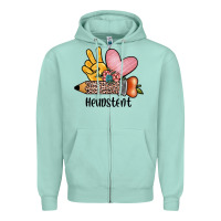 Seafoam peace love headstent Zipper Hoodie - JahusDesignShop