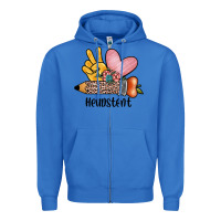 True Royal peace love headstent Zipper Hoodie - JahusDesignShop