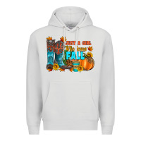 Dove Grey jusa a girl who loves fall Premium Hoodie - Artiststas
