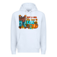 White jusa a girl who loves fall Premium Hoodie - Artiststas