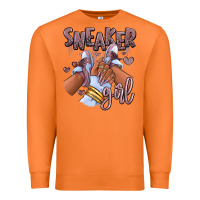 Carrot sky j mauve sneaker girl afro woman Premium Sweatshirt - RanaPortraitStore
