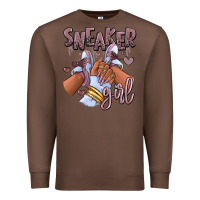 Chestnut sky j mauve sneaker girl afro woman Premium Sweatshirt - RanaPortraitStore