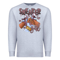 Heather Grey sky j mauve sneaker girl afro woman Premium Sweatshirt - RanaPortraitStore