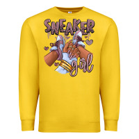 Lemon sky j mauve sneaker girl afro woman Premium Sweatshirt - RanaPortraitStore