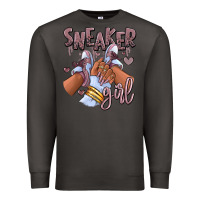 Smoke sky j mauve sneaker girl afro woman Premium Sweatshirt - RanaPortraitStore