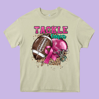 Tackle Cancer Heavy Core Tee Designed By Howdyjamesfarm