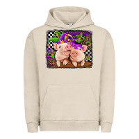 Pigment French Oak mardi gras western leopard pigs Urban Hoodie - Jasminsmagicworld