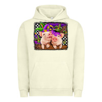 Pigment Pistachio mardi gras western leopard pigs Urban Hoodie - Jasminsmagicworld