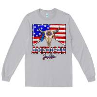 Moon Dust American junkie Long Sleeve Tee - CowhideDigitalArt