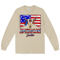 Mushroom American junkie Long Sleeve Tee - CowhideDigitalArt
