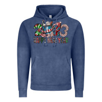 Vintage Denim 2023 Happy New Year Vintage Hoodie - CowhideDigitalArt