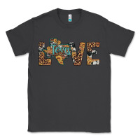 Smoke love texas map sunflower leopard cowhide Classic Tee - Artiststas