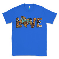 True Royal love texas map sunflower leopard cowhide Classic Tee - Artiststas