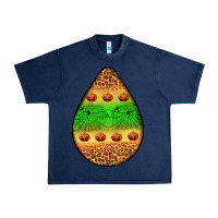 Navy halloween pumpkin teardrop Urban Heavy Tee - BundleAndBundleShop