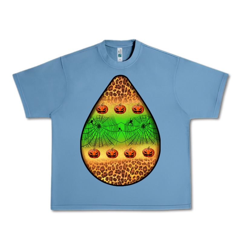 Halloween Pumpkin Teardrop Urban Heavy Tee by BundleAndBundleShop | Teevron