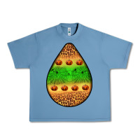 Pebble Blue halloween pumpkin teardrop Urban Heavy Tee - BundleAndBundleShop