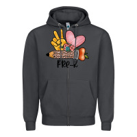 Smoke peace love pre k Zipper Hoodie - JahusDesignShop