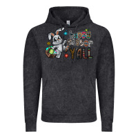 Vintage Black Happy Easter Y'all Vintage Hoodie - CowhideDigitalArt