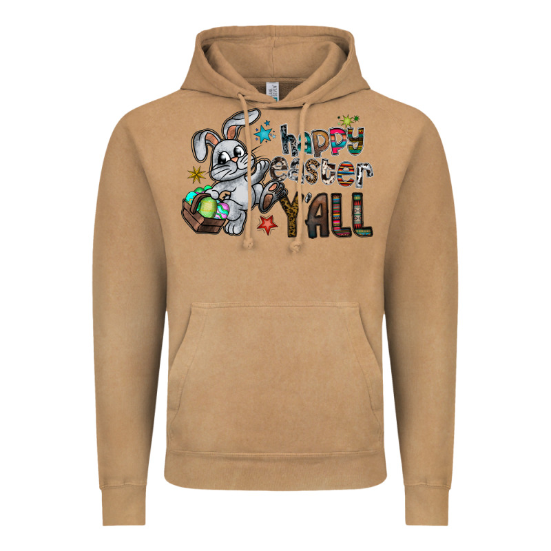 Happy Easter Y'all Vintage Hoodie by CowhideDigitalArt | Teevron