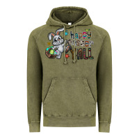 Vintage Olive Happy Easter Y'all Vintage Hoodie - CowhideDigitalArt