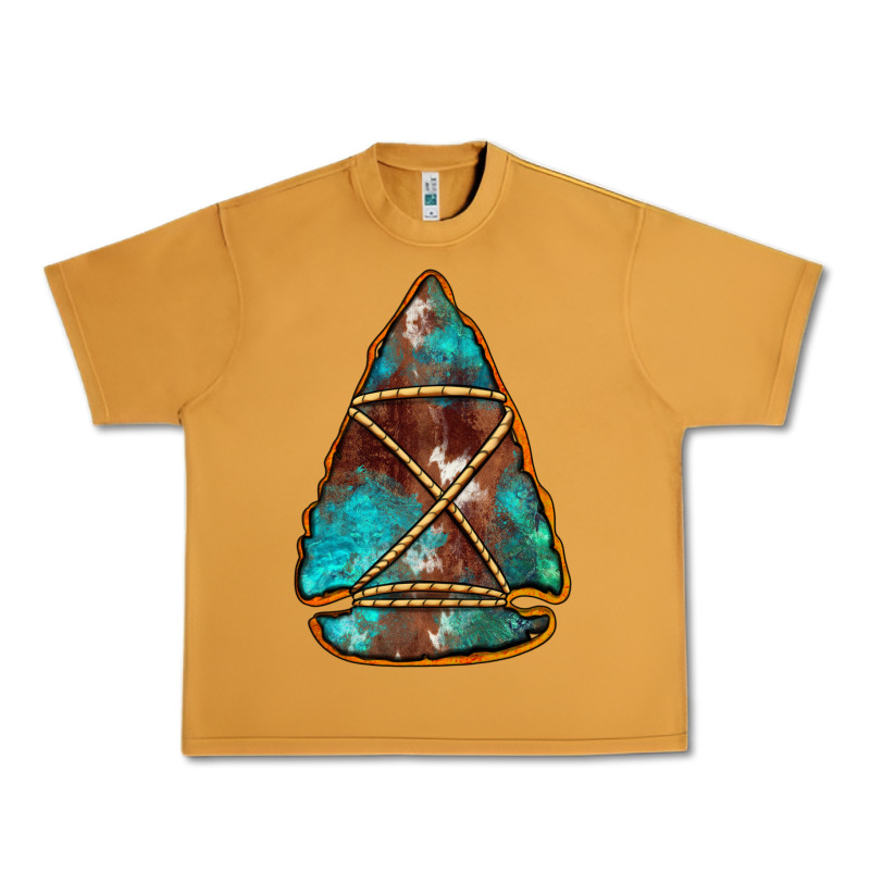 Turquoise Cowhide Arrowhead Urban Heavy Tee by Jasminsmagicworld | Teevron