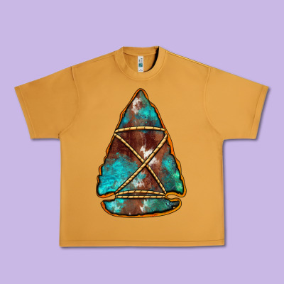 Turquoise Cowhide Arrowhead Urban Heavy Tee Designed By Jasminsmagicworld