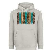 Moon Dust glitter turqoise leopard tooled leather background Heavyweight Hoodie - RanaPortraitStore