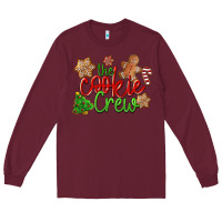 Burgundy The Cookie Crew Christmas Long Sleeve Tee - LillyAllenDesigns