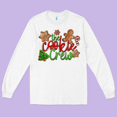 The Cookie Crew Christmas Long Sleeve Tee Designed By Lillyallendesigns