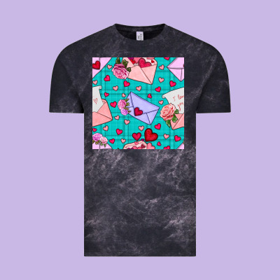 Valentines Day Love Letter And Envelope Vintage Tee Designed By Bundleandbundleshop