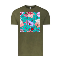 Vintage Olive valentines day love letter and envelope Vintage Tee - BundleAndBundleShop