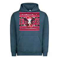 Pigment Midnight Navy pink gemstone baby calf western valentines day Urban Hoodie - Jasminsmagicworld