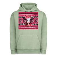 Pigment Oil Green pink gemstone baby calf western valentines day Urban Hoodie - Jasminsmagicworld