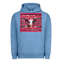 Pigment Pebble Blue pink gemstone baby calf western valentines day Urban Hoodie - Jasminsmagicworld