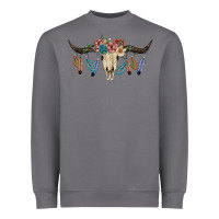 Storm Texas Longhorn Bull Skull Heavyweight Sweatshirt - JahusDesignShop