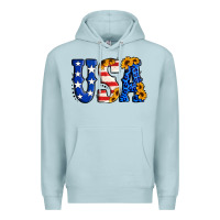 Blue Mist usa western font Premium Hoodie - Jasminsmagicworld