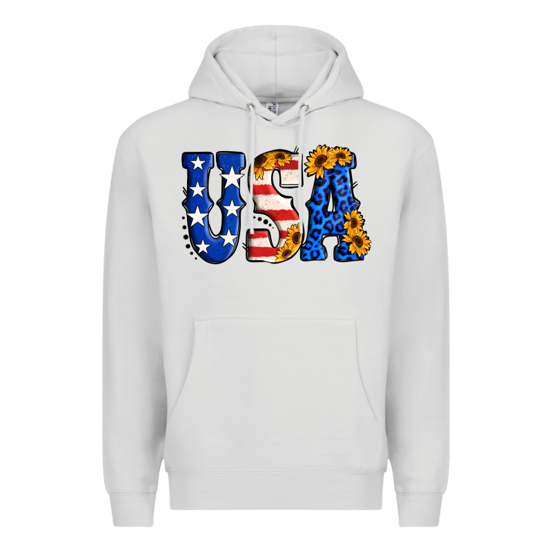 Usa Western Font Premium Hoodie by Jasminsmagicworld | Teevron