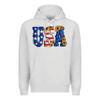 Dove Grey usa western font Premium Hoodie - Jasminsmagicworld