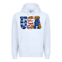 White usa western font Premium Hoodie - Jasminsmagicworld