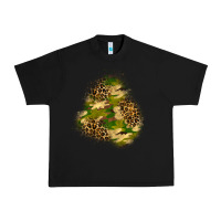 Black camouflage and leopard patch  3 Urban Heavy Tee - BundleAndBundleShop