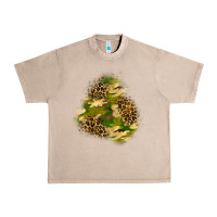 French Oak camouflage and leopard patch  3 Urban Heavy Tee - BundleAndBundleShop