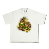 Pistachio camouflage and leopard patch  3 Urban Heavy Tee - BundleAndBundleShop