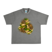 Tornado camouflage and leopard patch  3 Urban Heavy Tee - BundleAndBundleShop