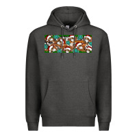 Charcoal Heather Santa skeleton christmas Premium Hoodie - Artiststas