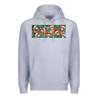 Heather Grey Santa skeleton christmas Premium Hoodie - Artiststas