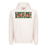 Pale Pink Santa skeleton christmas Premium Hoodie - Artiststas