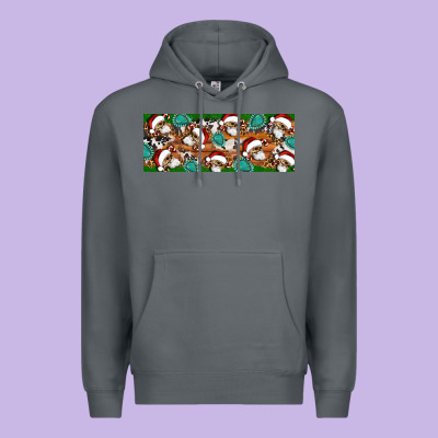 Santa Skeleton Christmas Premium Hoodie Designed By Artiststas